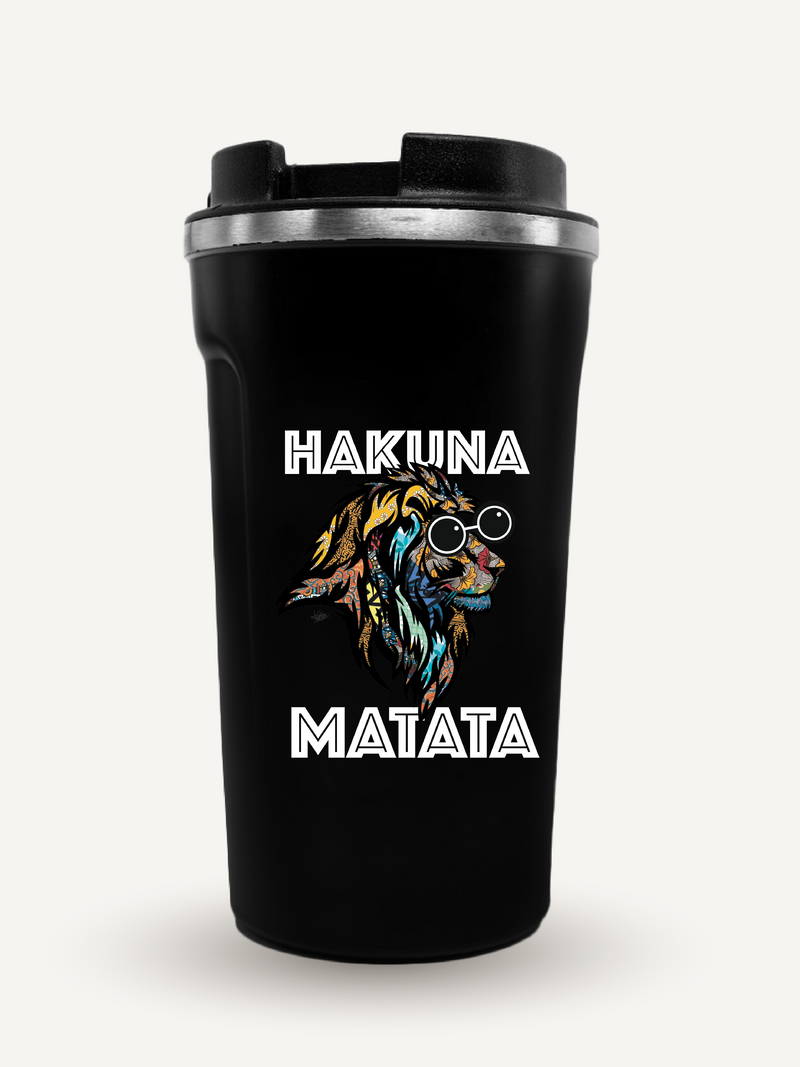 Kali LED Tumblers: Black with Hakuna Matata Simba