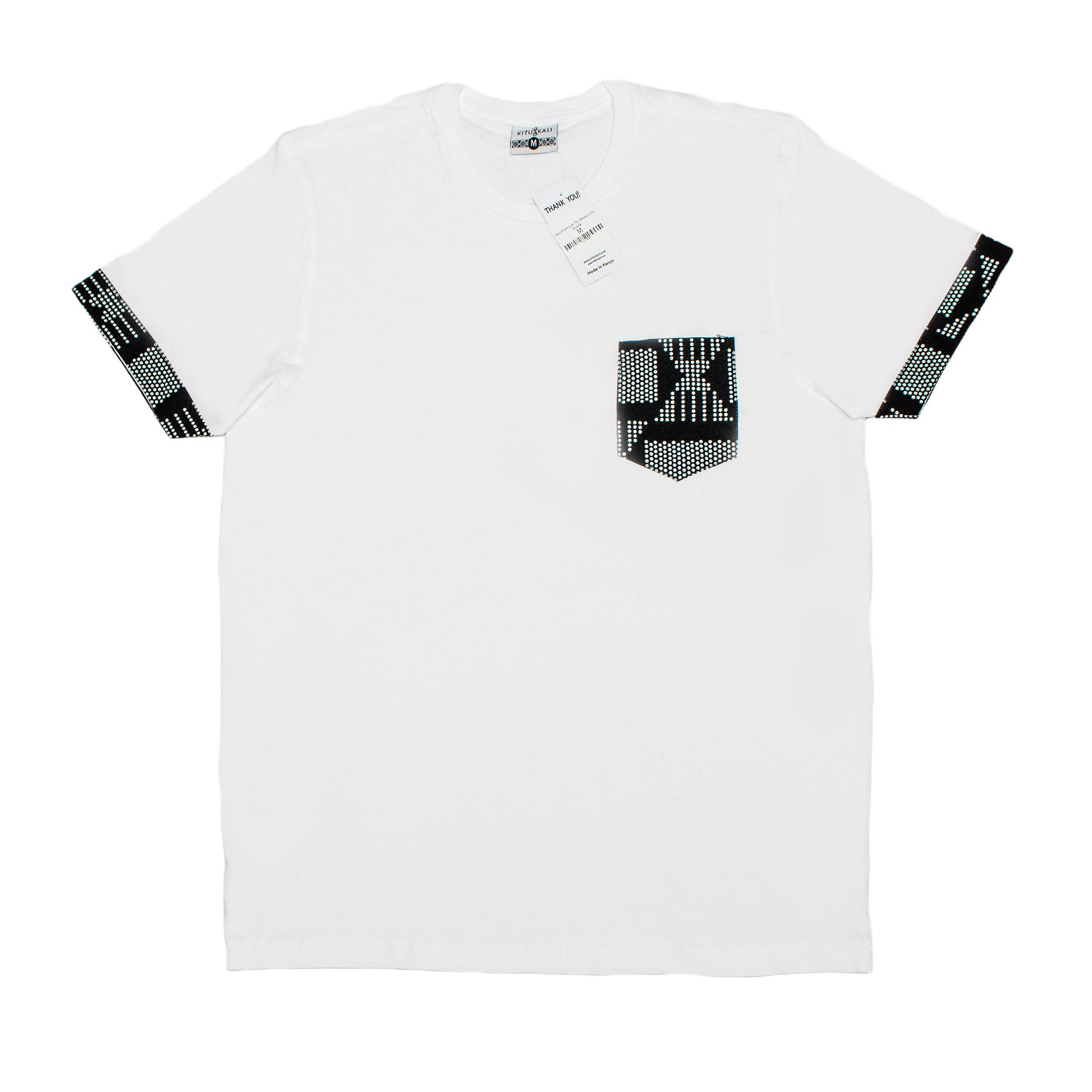 Kali Premium Ts: White with Nukta