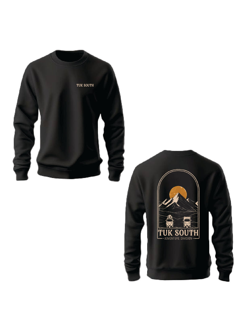 Kali Graphic Sweats: Top - Black with Get Cruisin