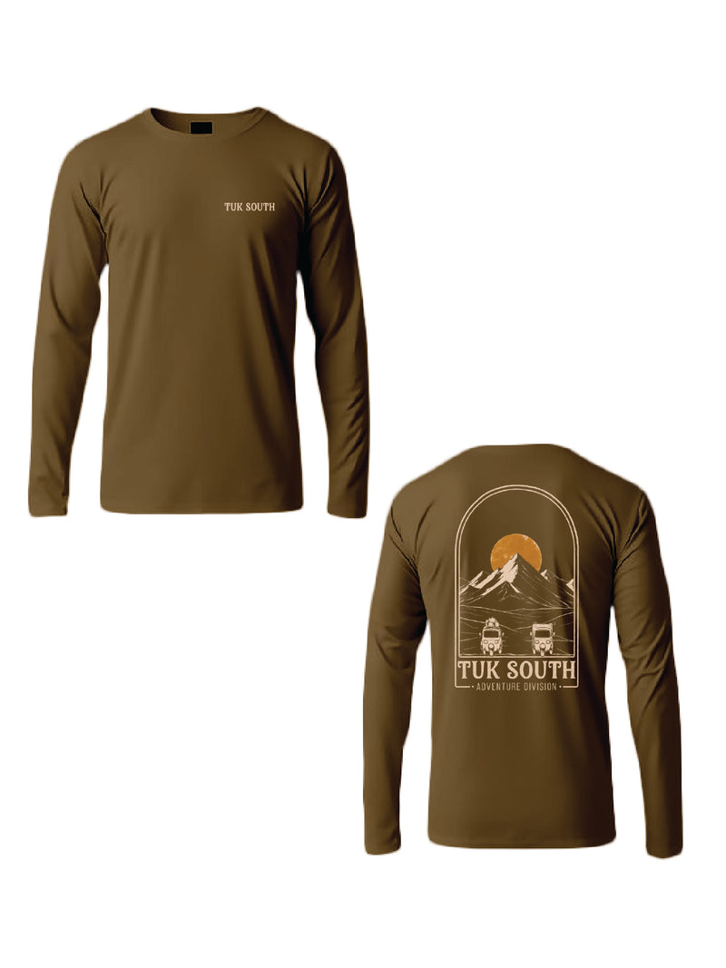 Kali Long-Sleeve Graphic Ts: Vintage Umber with Get Cruisin