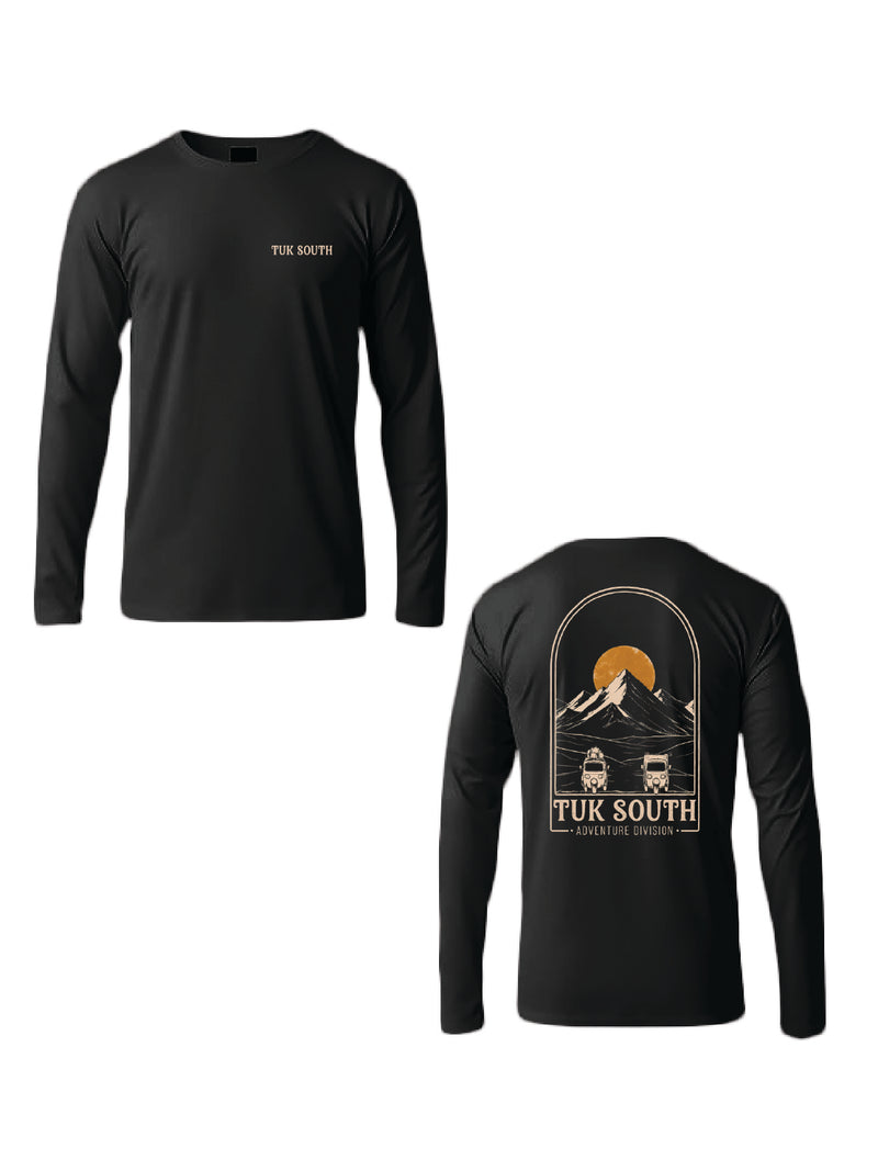 Kali Long-Sleeve Graphic Ts: Black with Get Cruisin