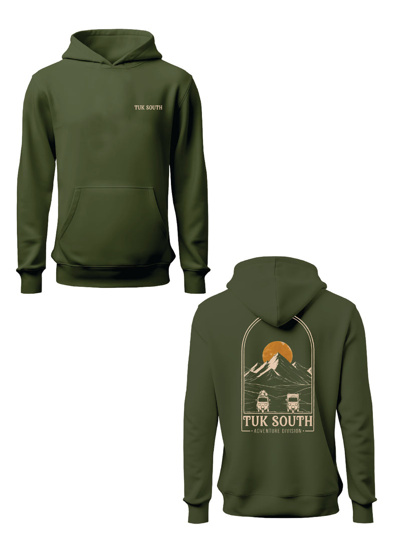 Kali Graphic Hoodies: Jungle Green with Get Cruisin