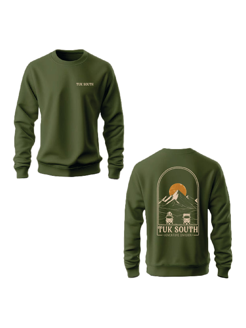 Kali Graphic Sweats: Top - Jungle Green with Get Cruisin