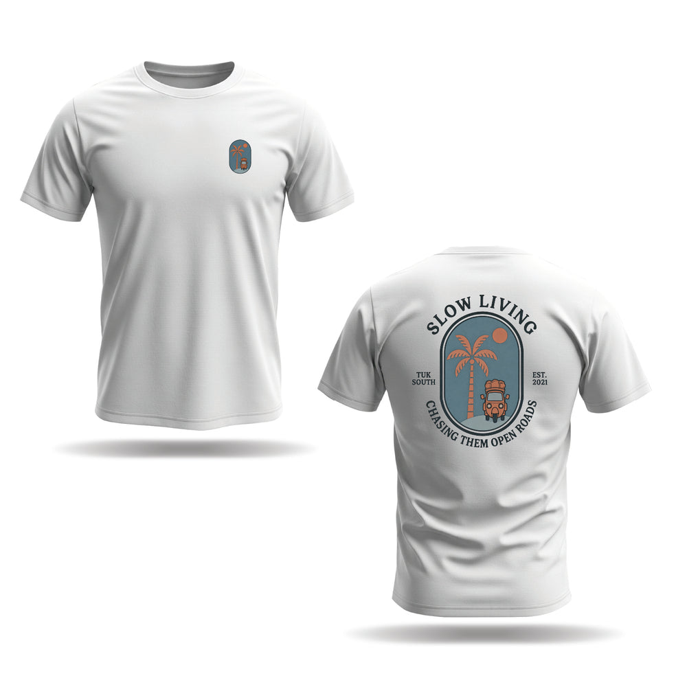Kali Graphic Ts: White with Open Roads