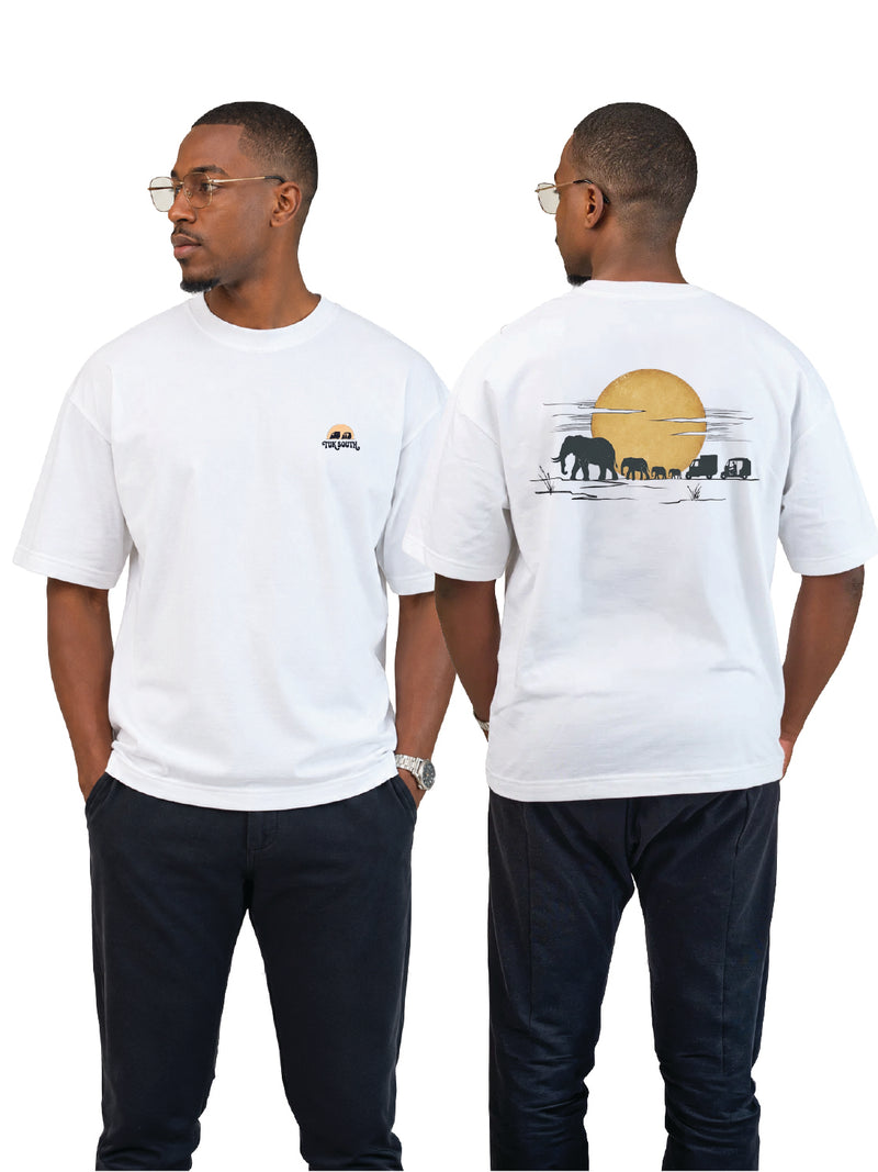 Kali Oversize Ts: White with Part of the Herd