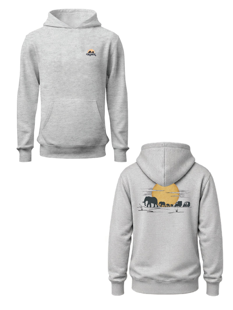 Kali Graphic Hoodies: Ash Grey with Part of The Herd