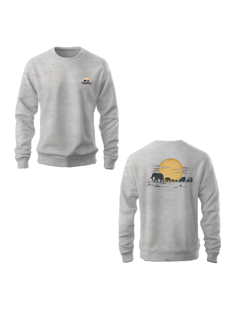 Kali Graphic Sweats: Top - Ash Grey with Part of The Herd