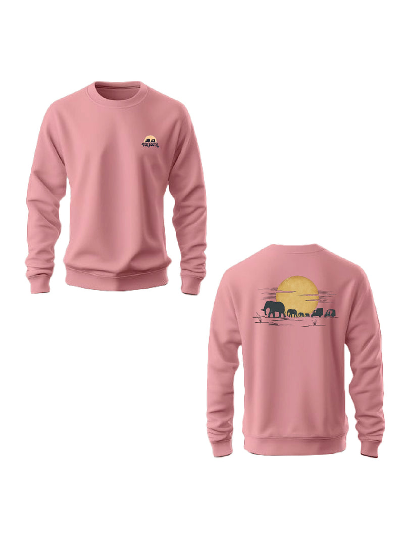 Kali Graphic Sweats: Top - Baby Pink with Part of The Herd