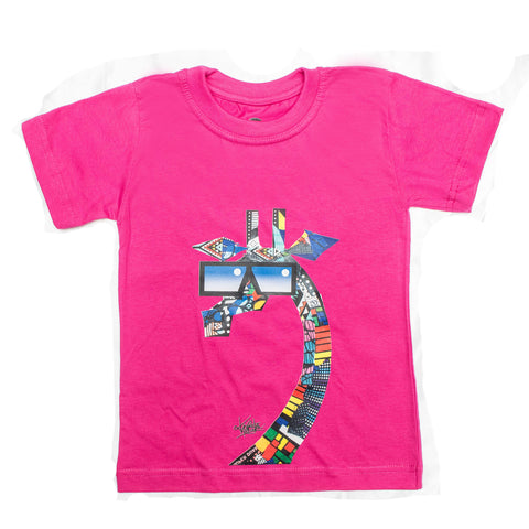 Kali Kids Ts: Hot Pink with Twiga