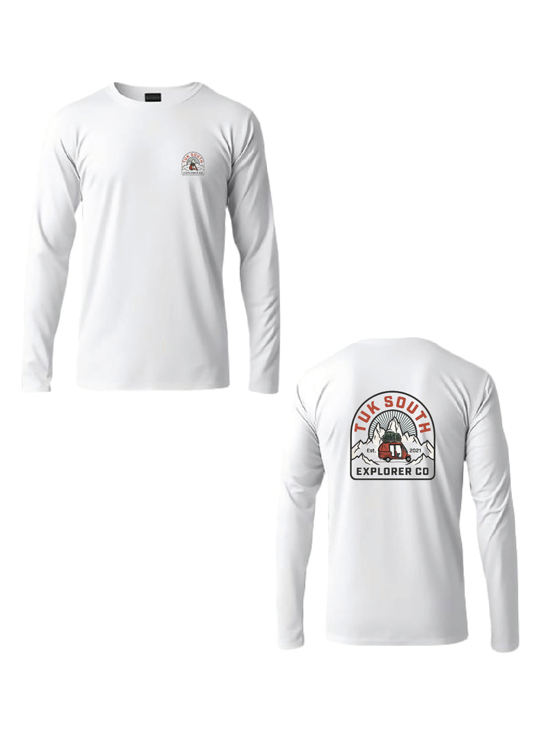 Kali Long-Sleeve Graphic Ts: White with The Explorer Division