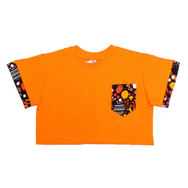 Kali Kids Ts: Orange with Mwangaza