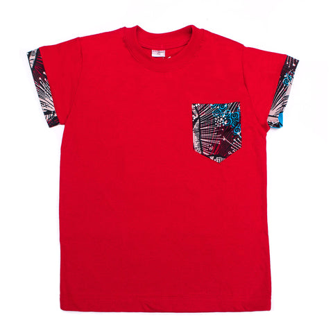Kali Kids Ts: Maroon with Mizizi