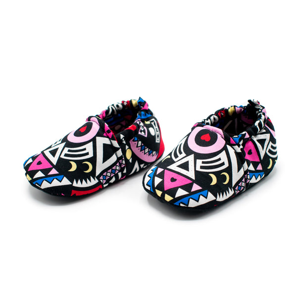 Pink Tribal - Baby Shoes