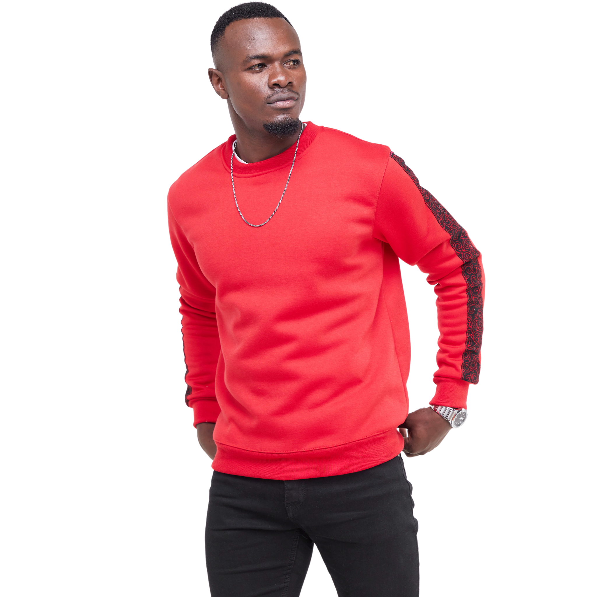 Kali Sweats: Top - Red with Maua