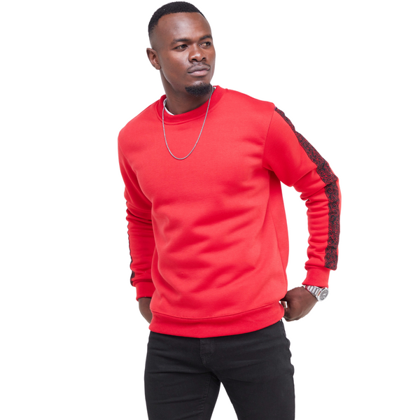 Kali Sweats: Top - Red with Maua