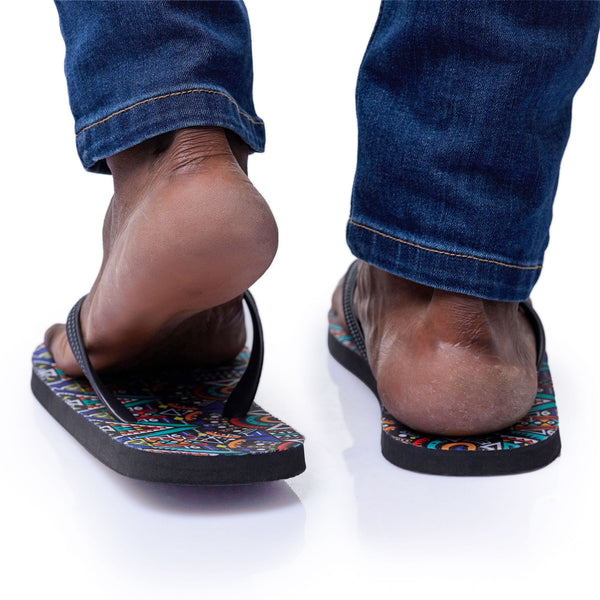 Blue Tribal - Flip Flops