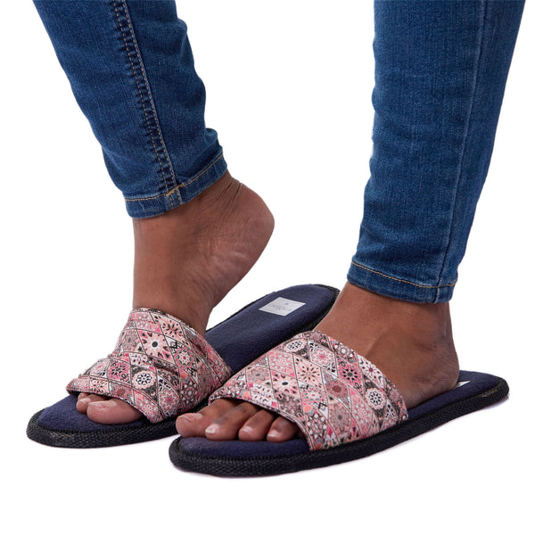 Bahari Pink - Open Toe Slippers