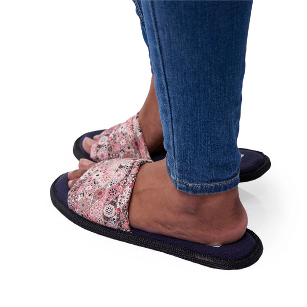 Bahari Pink - Open Toe Slippers