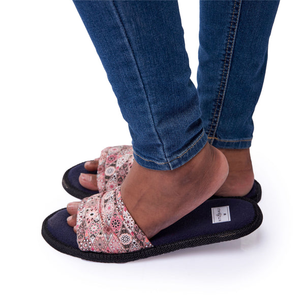 Bahari Pink - Open Toe Slippers