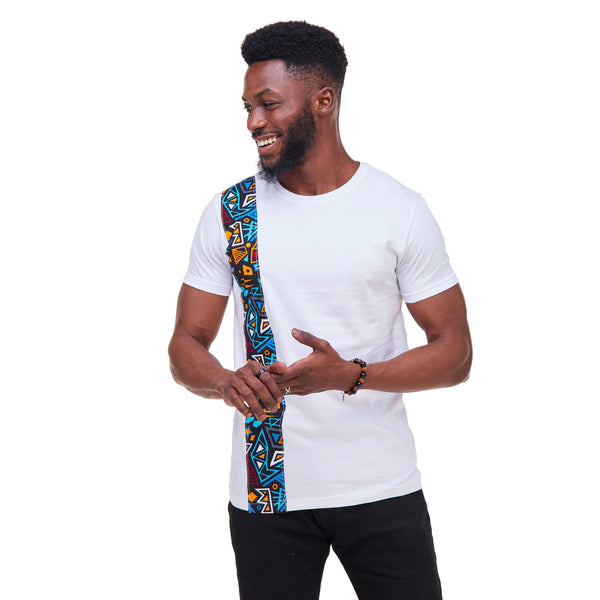 Kali Ts: White with Bara Strip