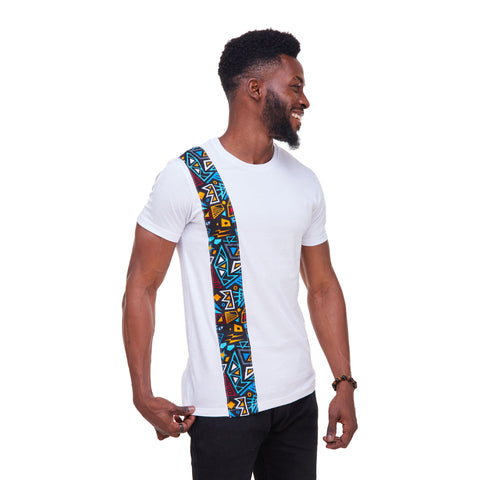 Kali Ts: White with Bara Strip