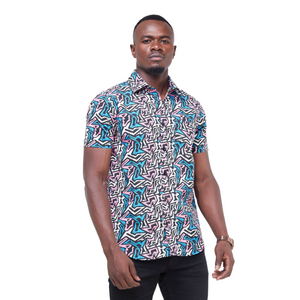 KaliShirts: Pink & Blue KK Print
