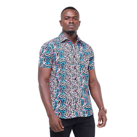 KaliShirts: Pink & Blue KK Print