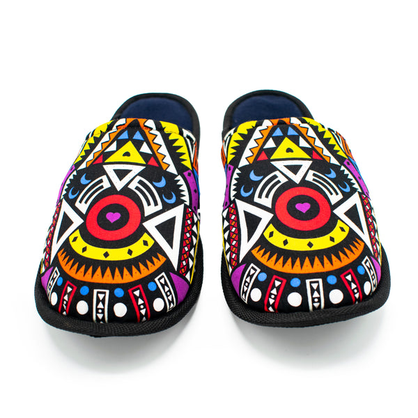 Purple Tribal - Bedroom Slippers