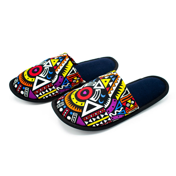 Purple Tribal - Bedroom Slippers