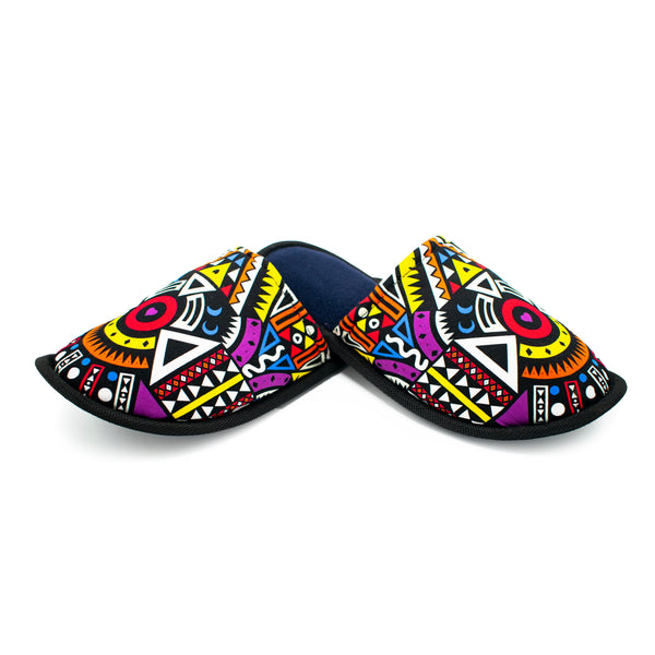 Purple Tribal - Bedroom Slippers