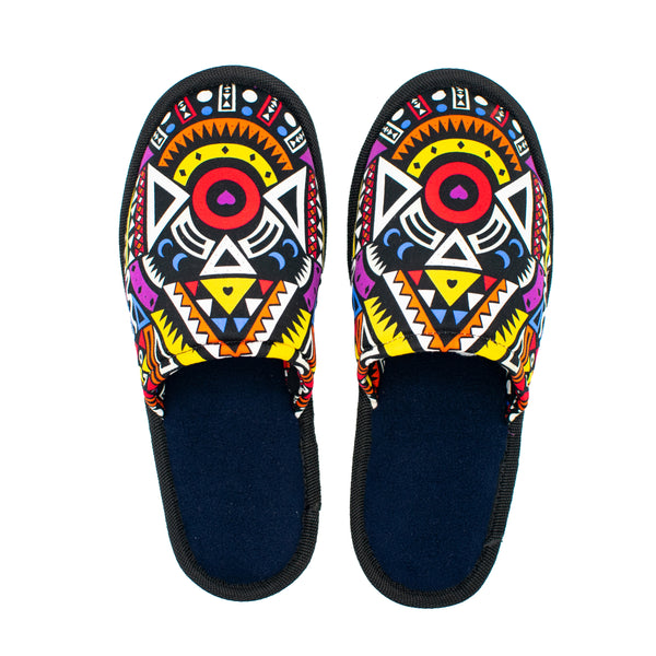 Purple Tribal - Bedroom Slippers