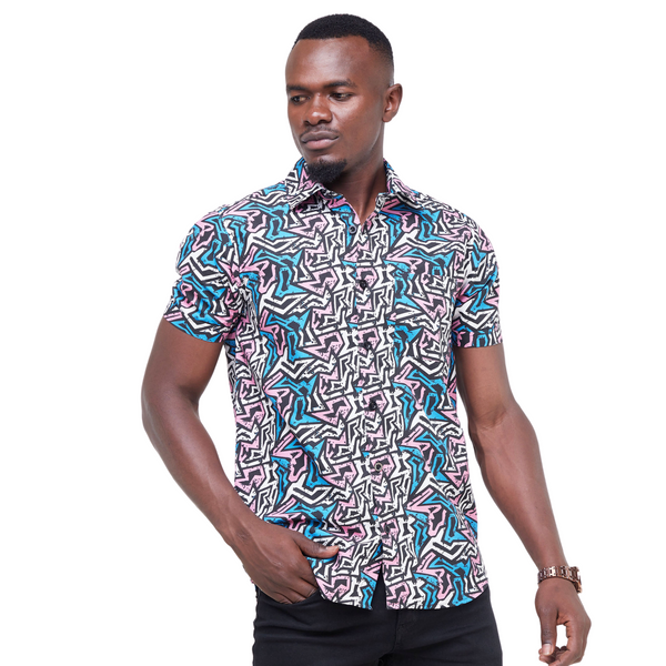 KaliShirts: Pink & Blue KK Print