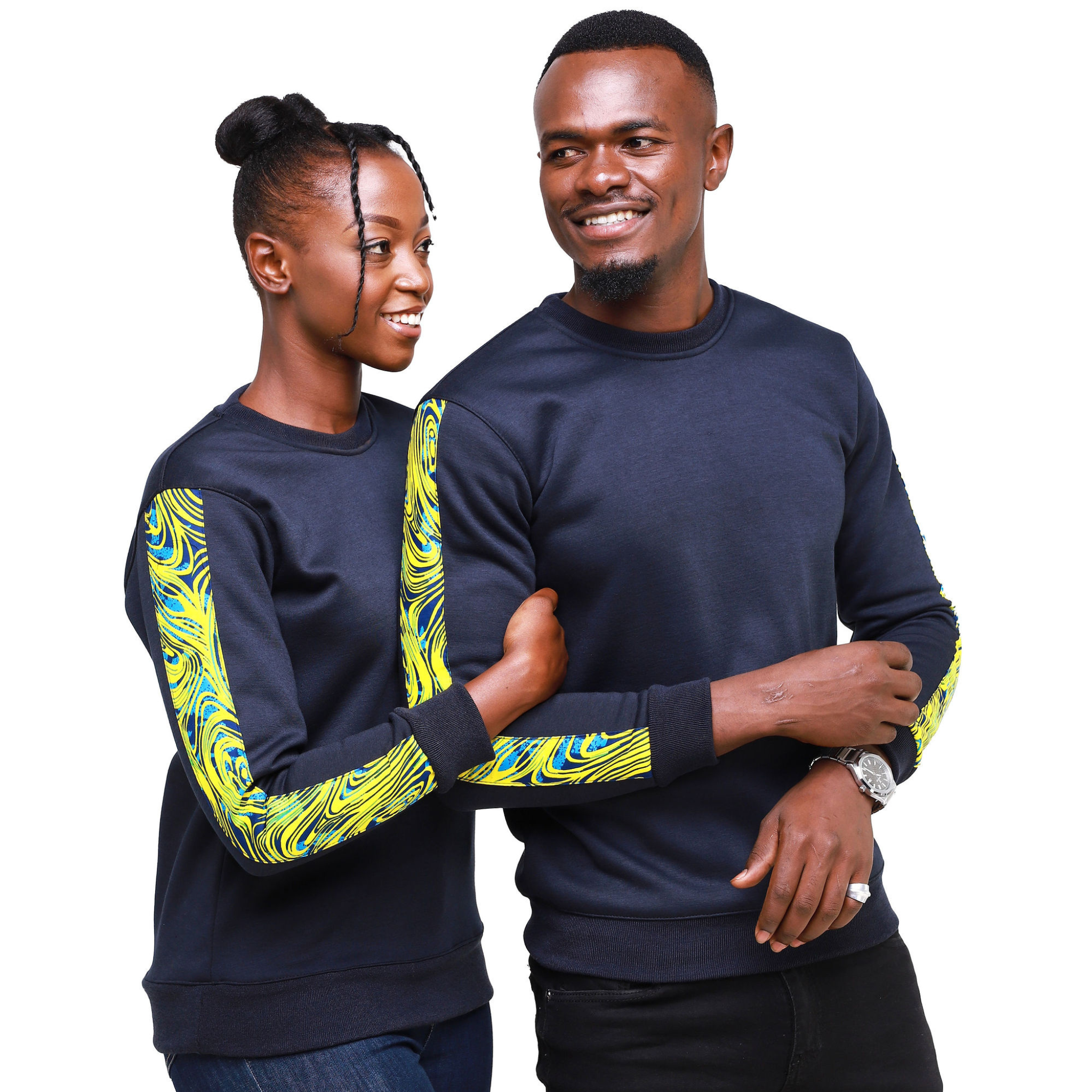 Kali Sweats: Top - Navy with Njano