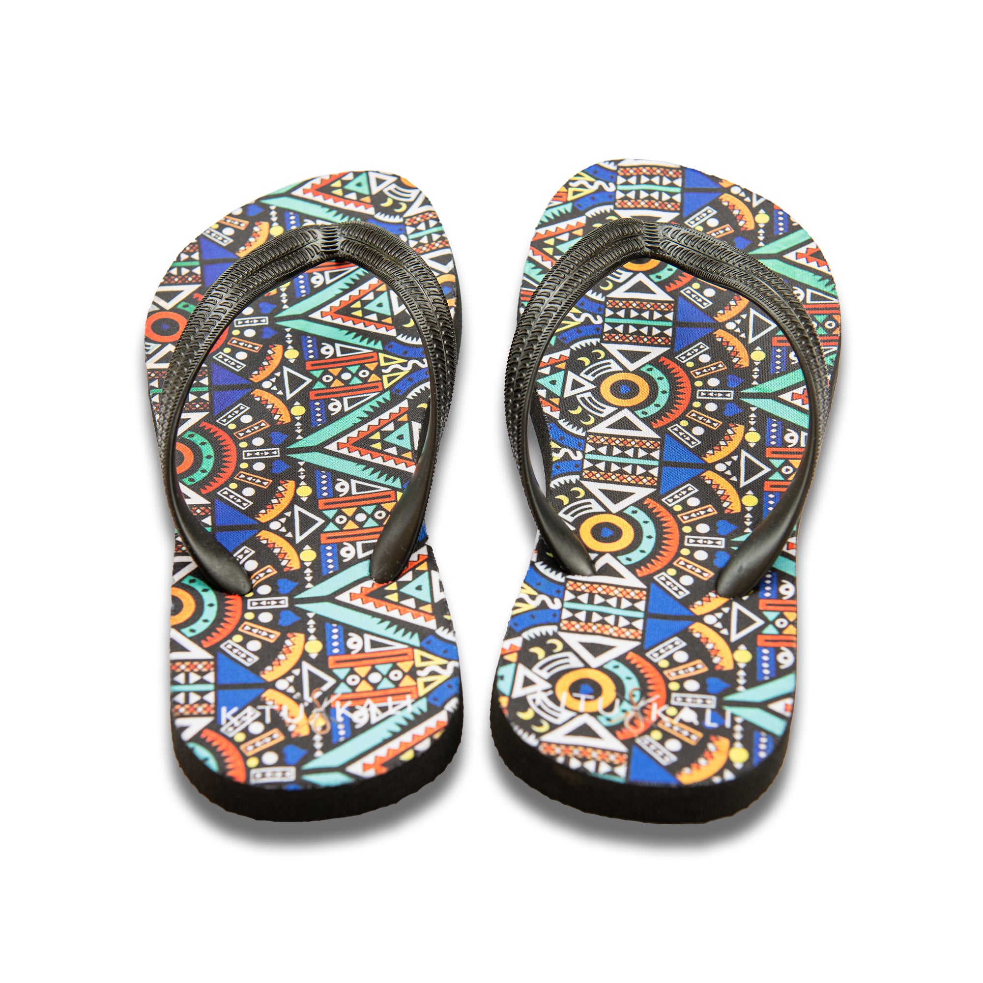 Blue Tribal - Flip Flops