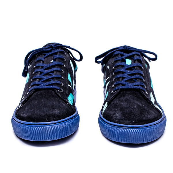 Kali Sneakers: Premium Black Suede with Mtindo