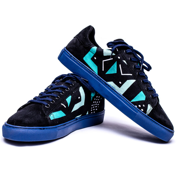Kali Sneakers: Premium Black Suede with Mtindo