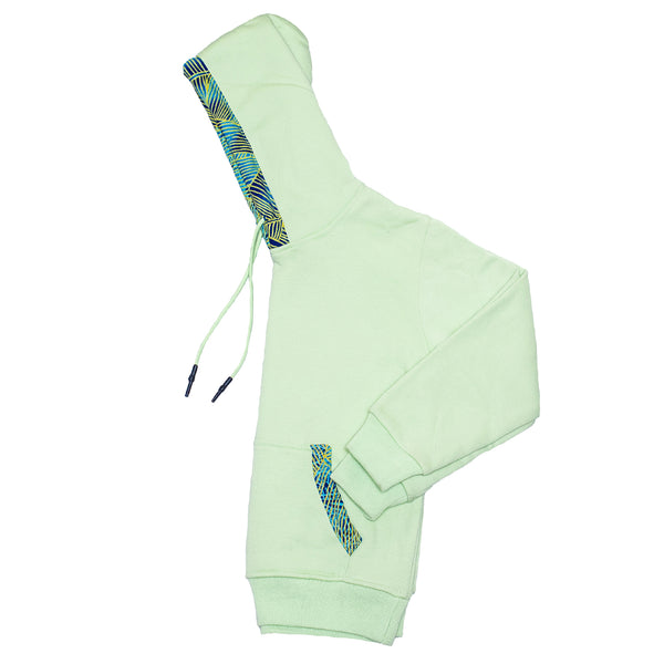 Kali Kids Hoodies: Light Green with Mtende