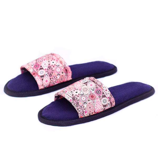 Bahari Pink - Open Toe Slippers