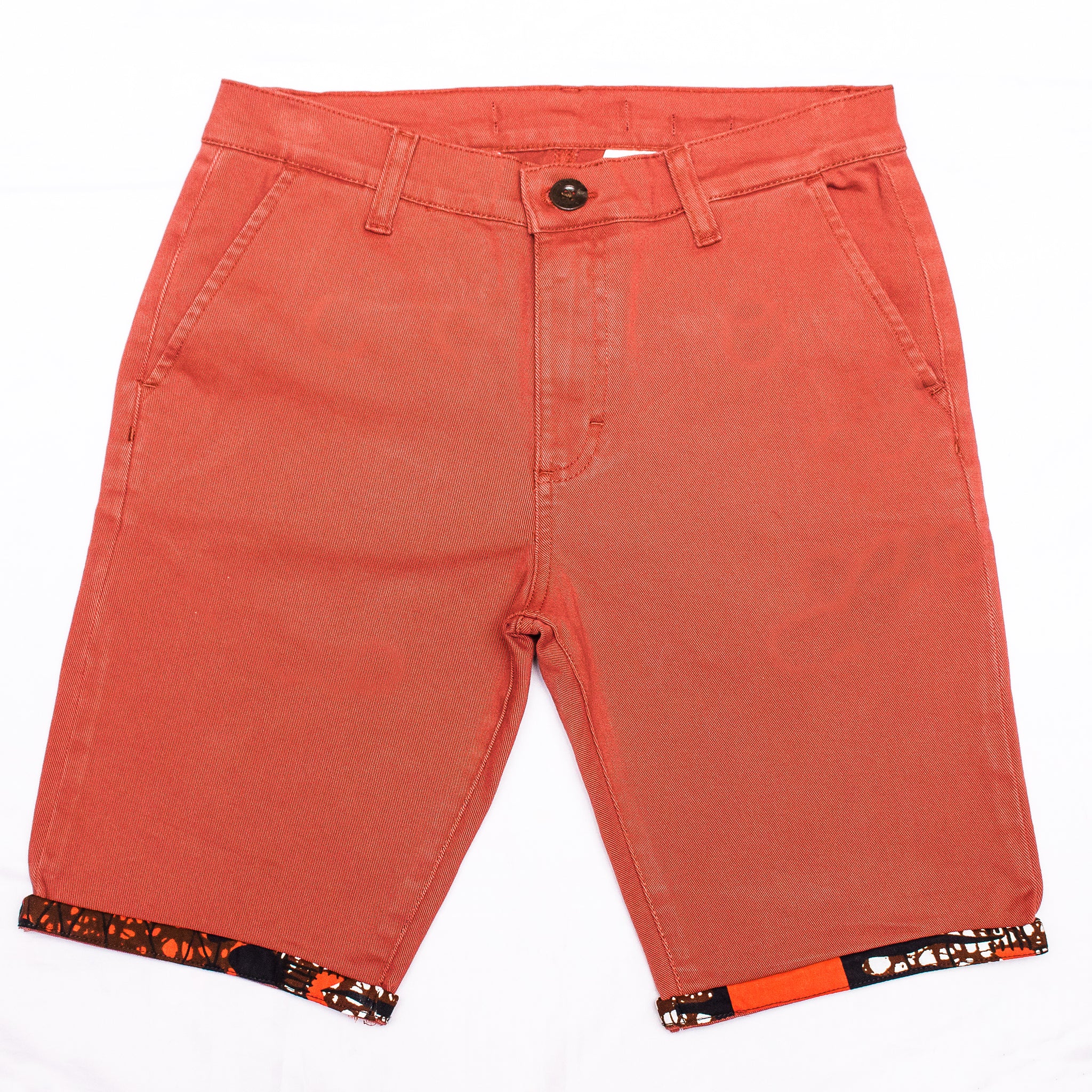 Kali Chinos: Burnt Orange with Mawimbi Brown